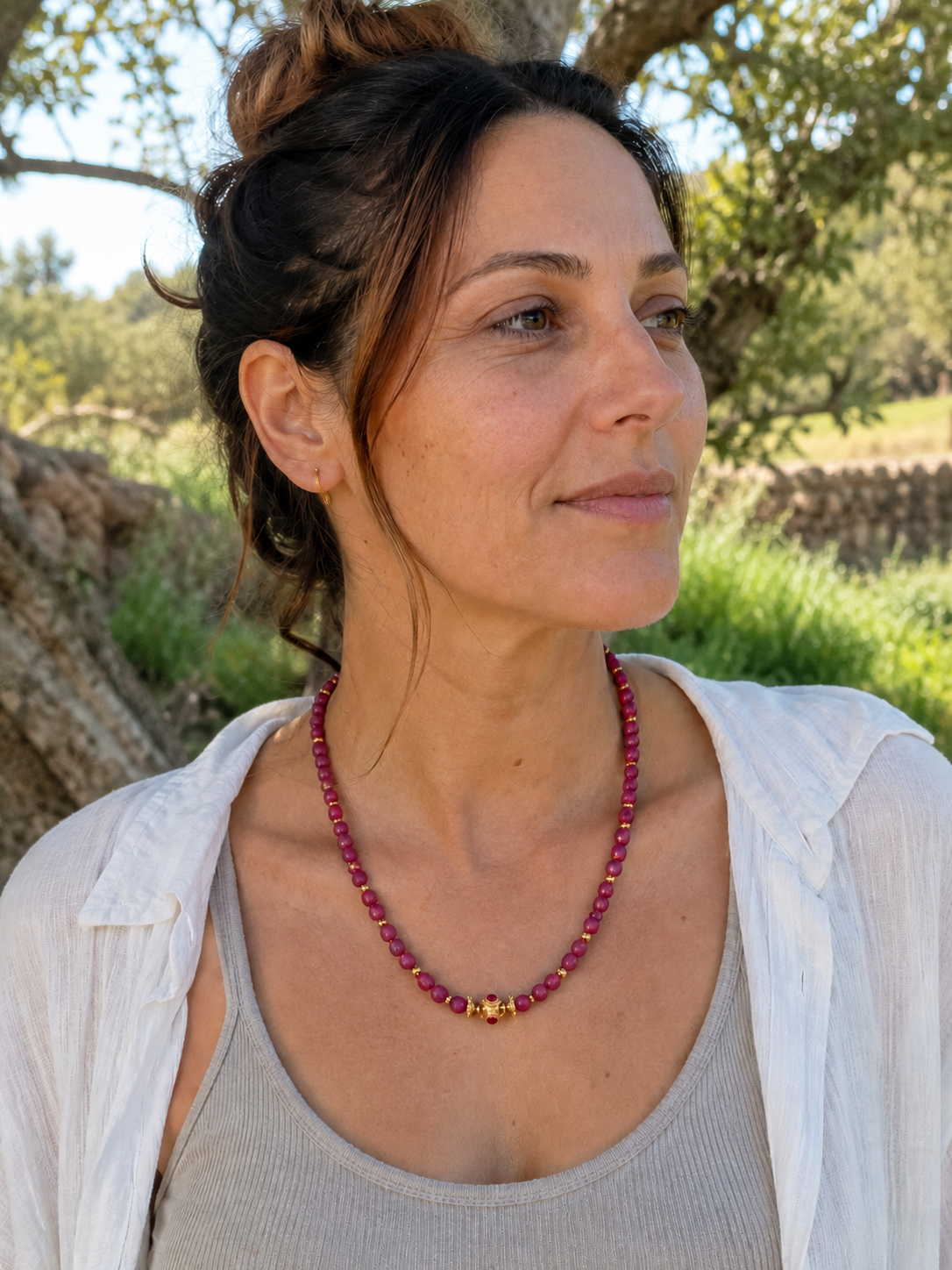שרשרת רובי קלאסית