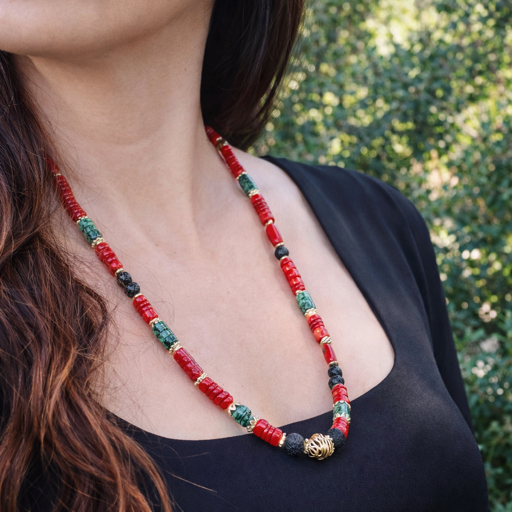 Coral Necklace for Men and Women